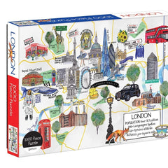 Galison London Map Jigsaw Puzzle (1000 Pieces)
