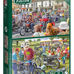 Falcon Deluxe The Motorcycle Show Jigsaw Puzzle (2 x 500 Pieces)