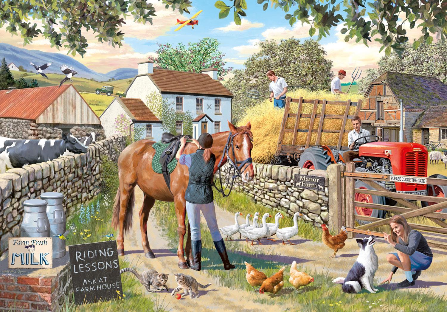 Otter House Manor Farm Jigsaw Puzzle (500 Pieces)