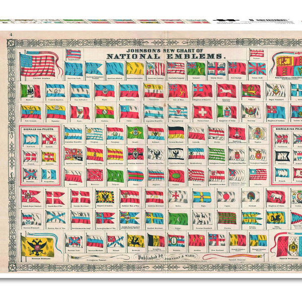 Piatnik National Flags Jigsaw Puzzle (1000 Pieces)