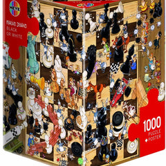 Heye Triangular Black or White, Degano Jigsaw Puzzle (1000 Pieces)