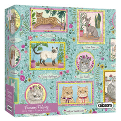 Gibsons Famous Felines Jigsaw Puzzle (1000 Pieces)