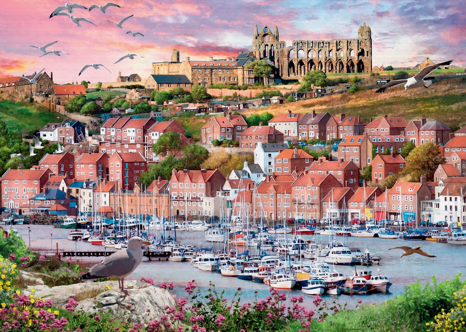 Ravensburger Whitby Sunset Jigsaw Puzzle (1000 Pieces)