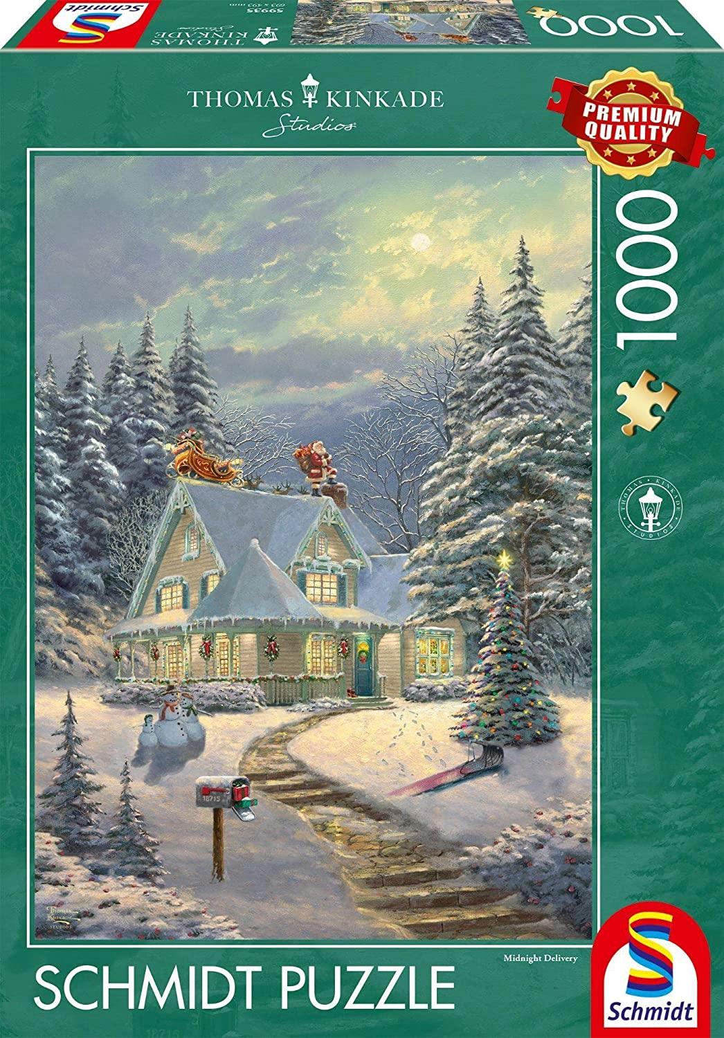 Schmidt Kinkade: Christmas Eve Midnight Delivery Jigsaw Puzzle (1000 Pieces)