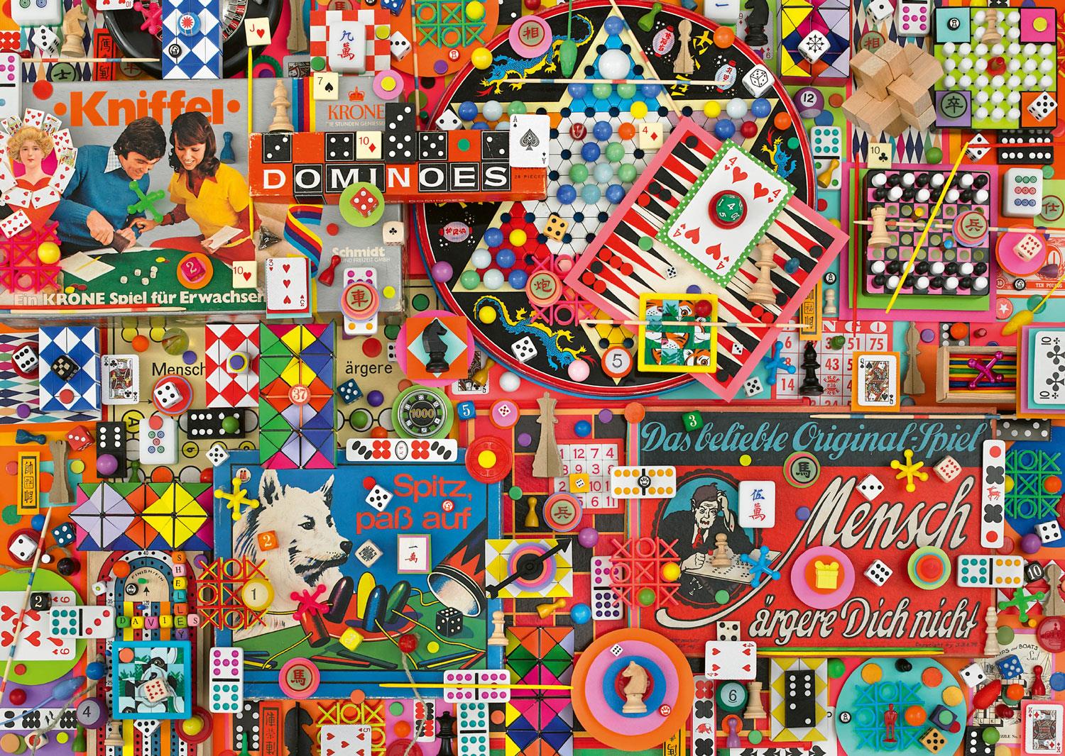 Schmidt Shelley Davies Vintage Board Games Jigsaw Puzzle (1000 Pieces)