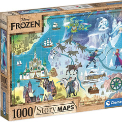 Clementoni Disney Maps Frozen Jigsaw Puzzle (1000 Pieces)