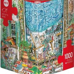 Heye Triangular Artist's Mind, Korky Paul Jigsaw Puzzle (1000 Pieces)