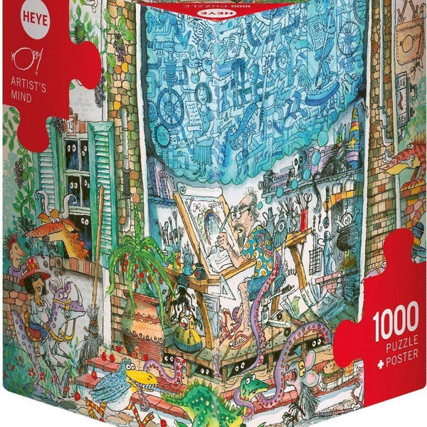 Heye Triangular Artist's Mind, Korky Paul Jigsaw Puzzle (1000 Pieces)