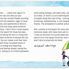 Galison Summer Fun, Michael Storrings Panorama Jigsaw Puzzle (1000 Pieces)