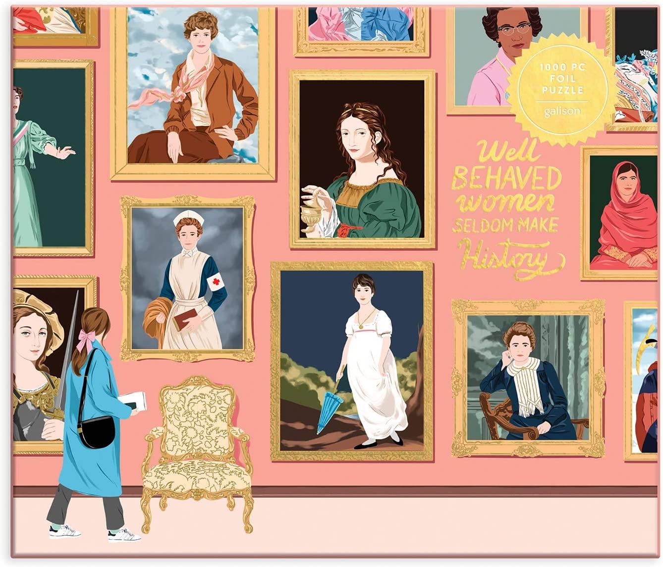 Galison Herstory Museum Foil Jigsaw Puzzle (1000 Pieces)