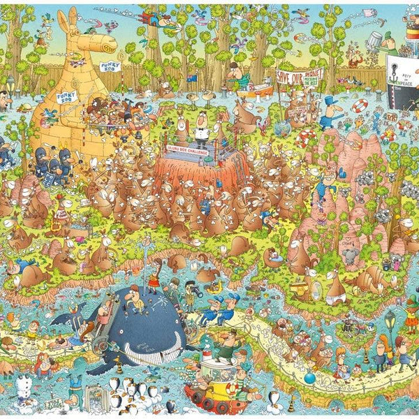 Heye Funky Zoo Australian Habitat, Degano Jigsaw Puzzle (1000 Pieces)