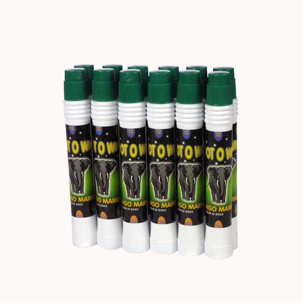 12 Bingo Dabbers 20ml - Green