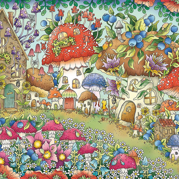 Ravensburger Floral Mushroom Houses Jigsaw Puzzle (1000 Pieces)