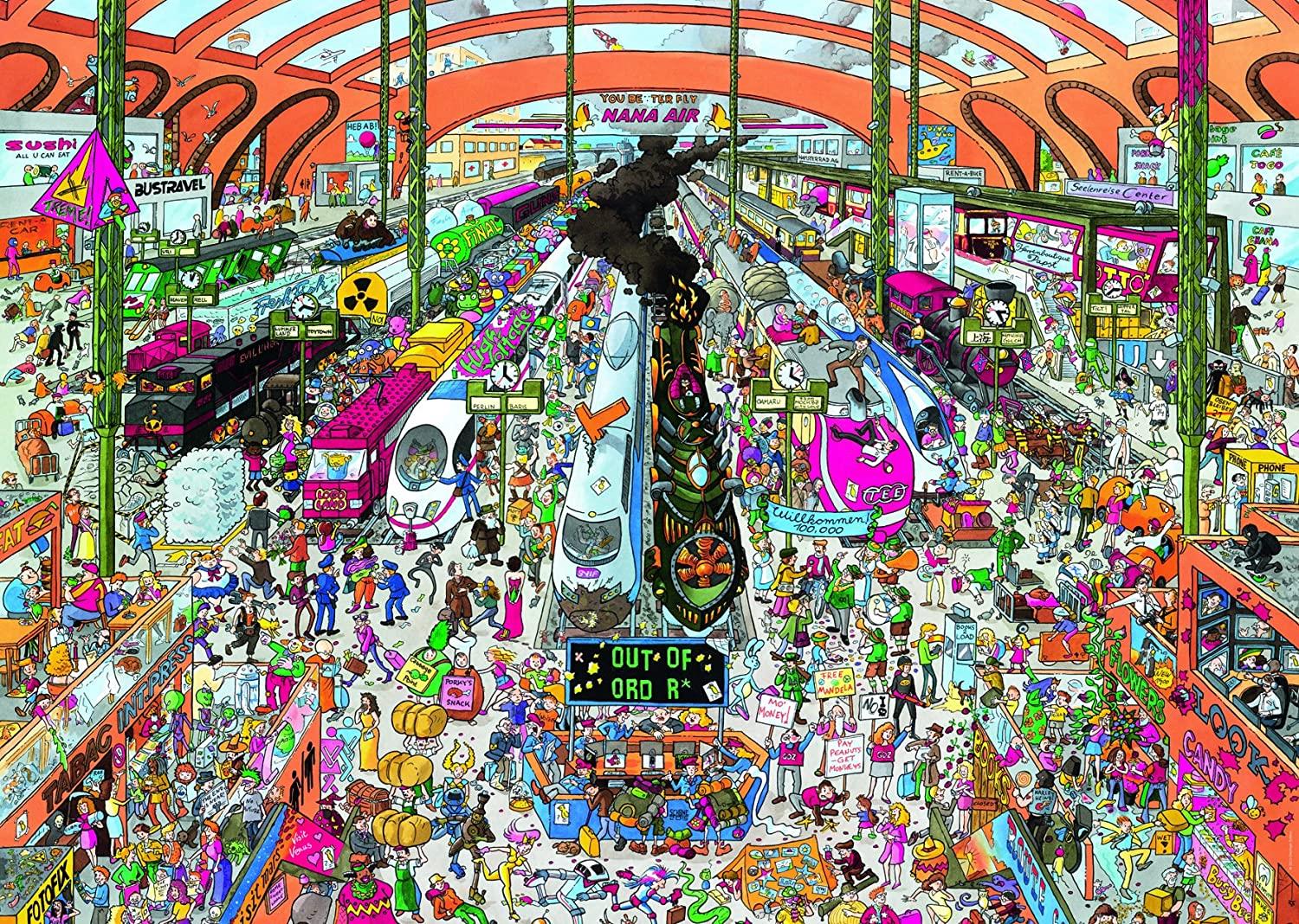 Heye Triangular Train Station, Schone Jigsaw Puzzle (2000 Pieces)