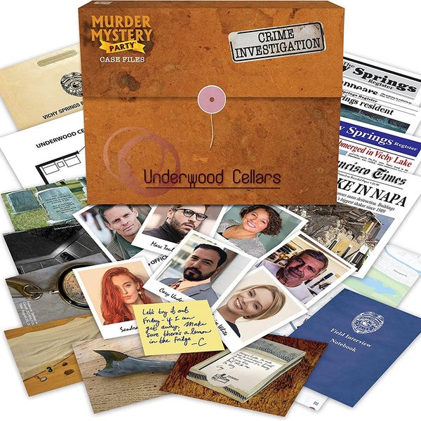 Underwood Cellars Murder Mystery Case File Party Game
