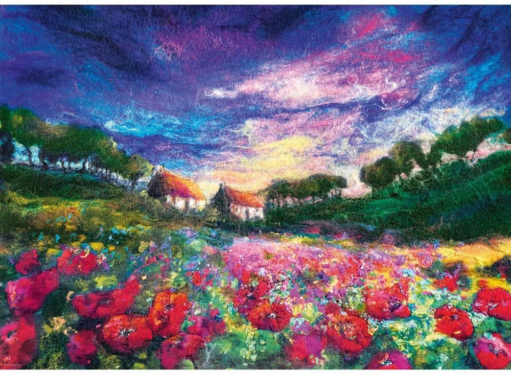 Heye Sundown Poppies Felted Art Jigsaw Puzzle (1000 Pieces)