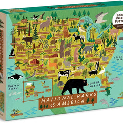 Galison National Parks of America Jigsaw Puzzle (1000 Pieces)