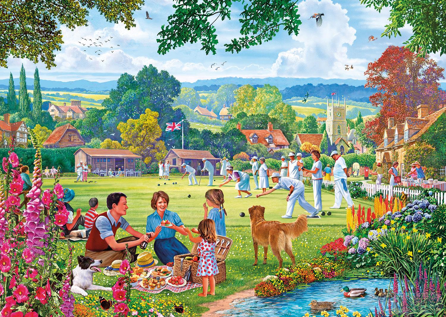 Gibsons Bowling by the Brook Jigsaw Puzzle (100 XXL Pieces Pieces)