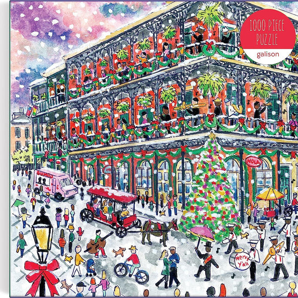 Galison Christmas in New Orleans, Michael Storrings Jigsaw Puzzle (1000 Pieces)