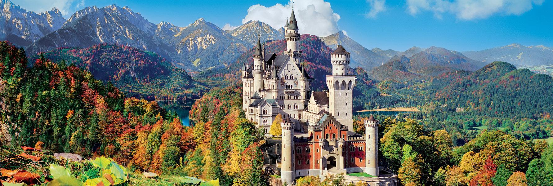 Clementoni  Neuschwanstein Panorama High Quality Jigsaw Puzzle (1000 Pieces)