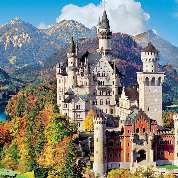 Clementoni  Neuschwanstein Panorama High Quality Jigsaw Puzzle (1000 Pieces)