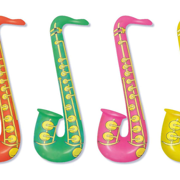 12 Inflatable Saxophones 55cm