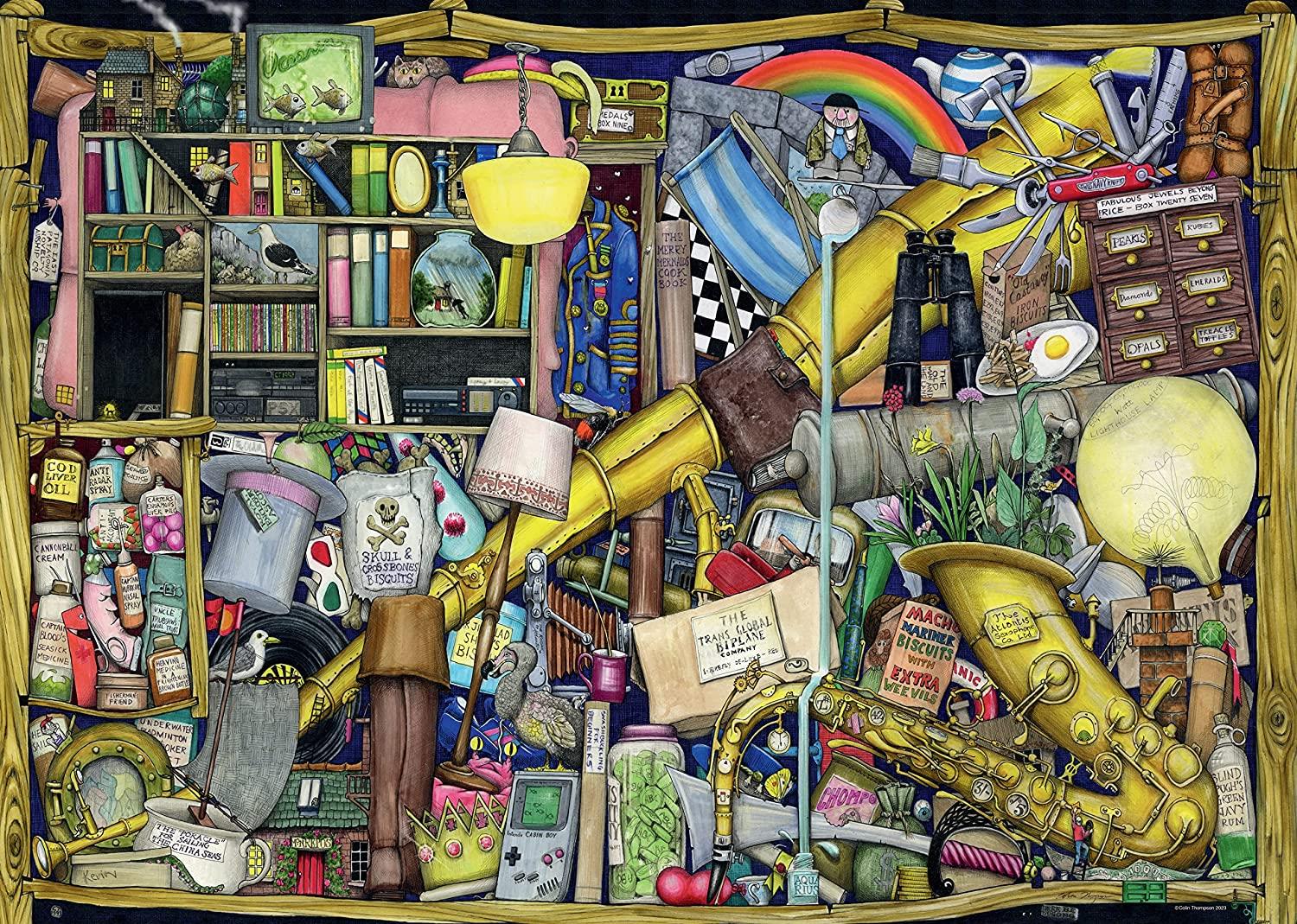 Ravensburger Grandad's Locker, Colin Thompson Jigsaw Puzzle (1000 Pieces)
