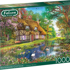 Falcon Deluxe Waterside Cottage Jigsaw Puzzle (1000 Pieces)