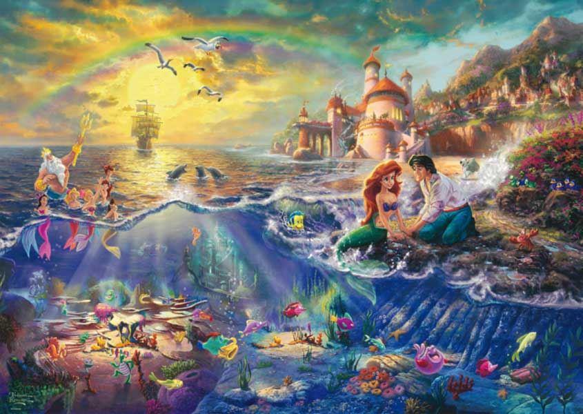 Schmidt Thomas Kinkade Disney The Little Mermaid Jigsaw Puzzle (1000 Pieces)