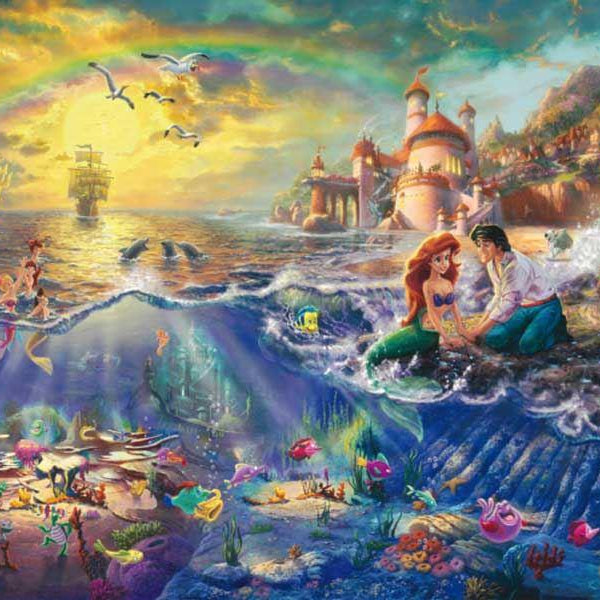 Schmidt Thomas Kinkade Disney The Little Mermaid Jigsaw Puzzle (1000 Pieces)