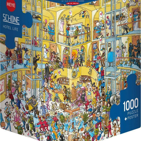 Heye Triangular Hotel Life, Schone Jigsaw Puzzle (1000 Pieces)