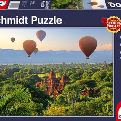 Schmidt Hot Air Balloons, Myanmar Jigsaw Puzzle (1000 Pieces)