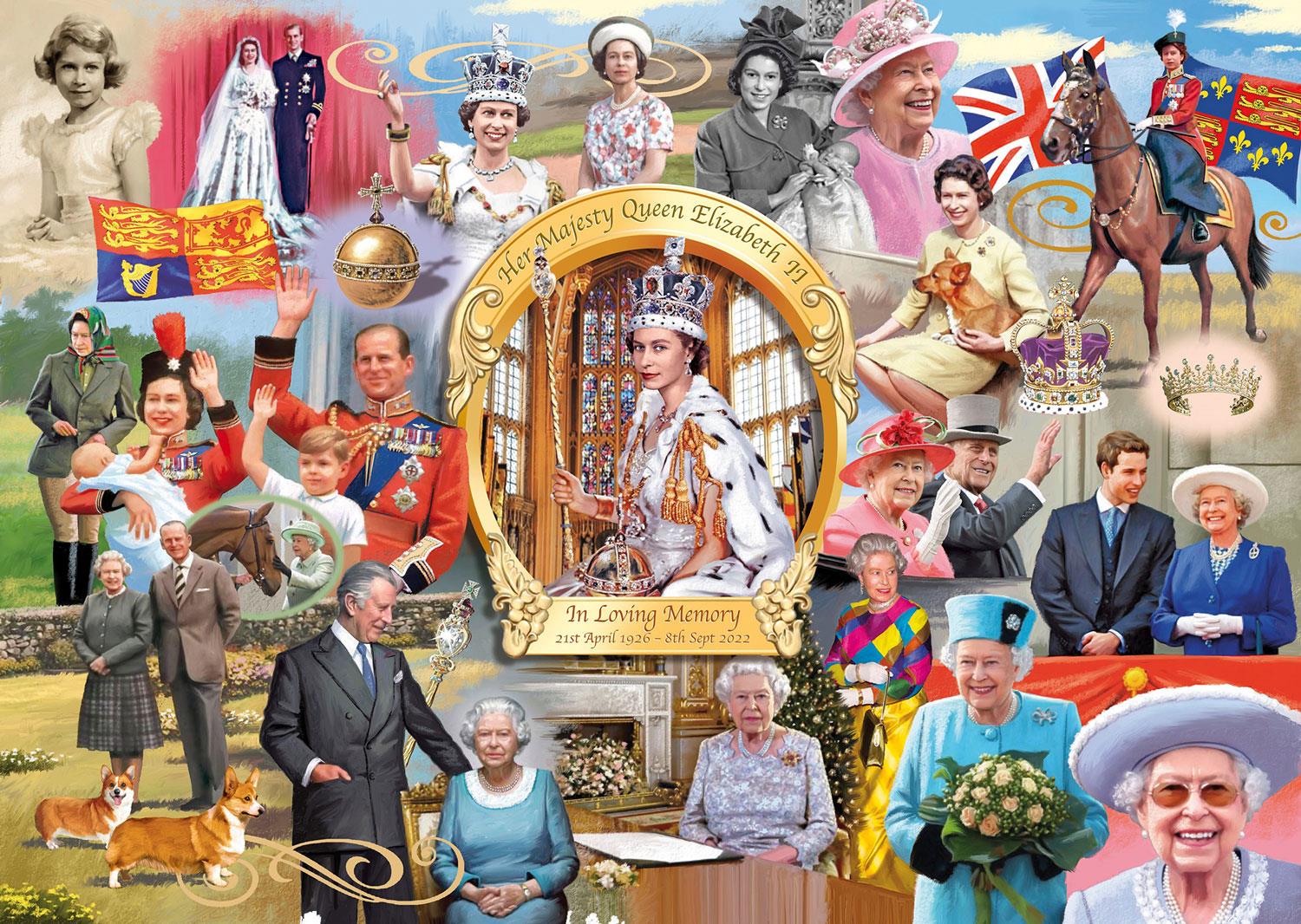 Gibsons Queen Elizabeth II Jigsaw Puzzle (1000 Pieces)