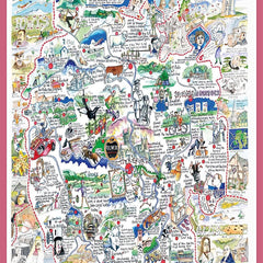 Map of Herefordshire, Tim Bulmer Jigsaw Puzzle (1000 Pieces)