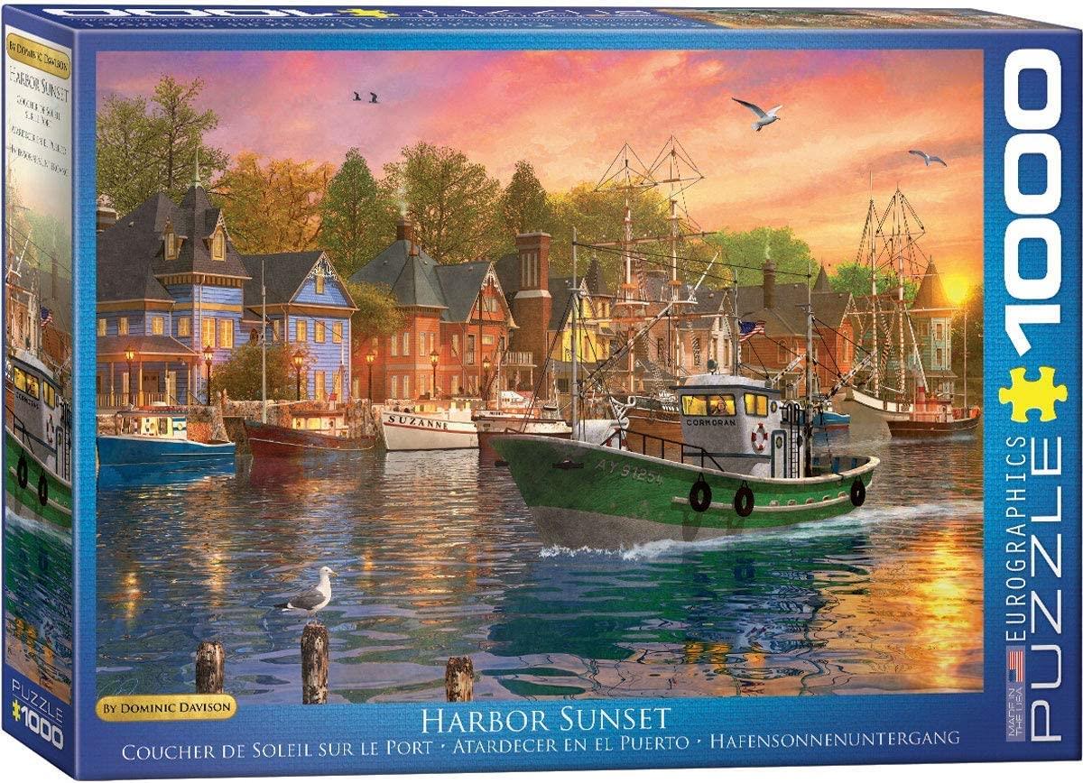 Eurographics Harbor Sunset Jigsaw Puzzle (1000 Pieces)