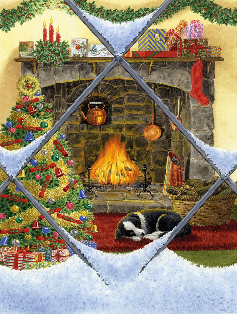 Puppy Dreams At Christmas Jigsaw Puzzle (1000 Pieces)