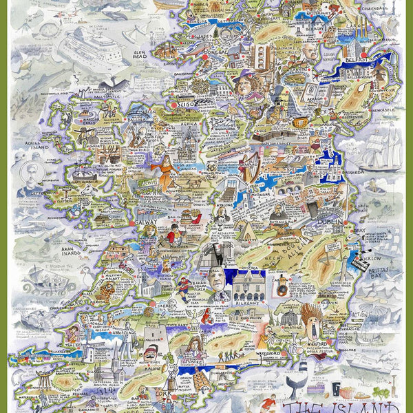 Map Of Ireland - Tim Bulmer Jigsaw Puzzle (1000 Pieces)