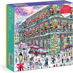 Galison Christmas in New Orleans, Michael Storrings Jigsaw Puzzle (1000 Pieces)