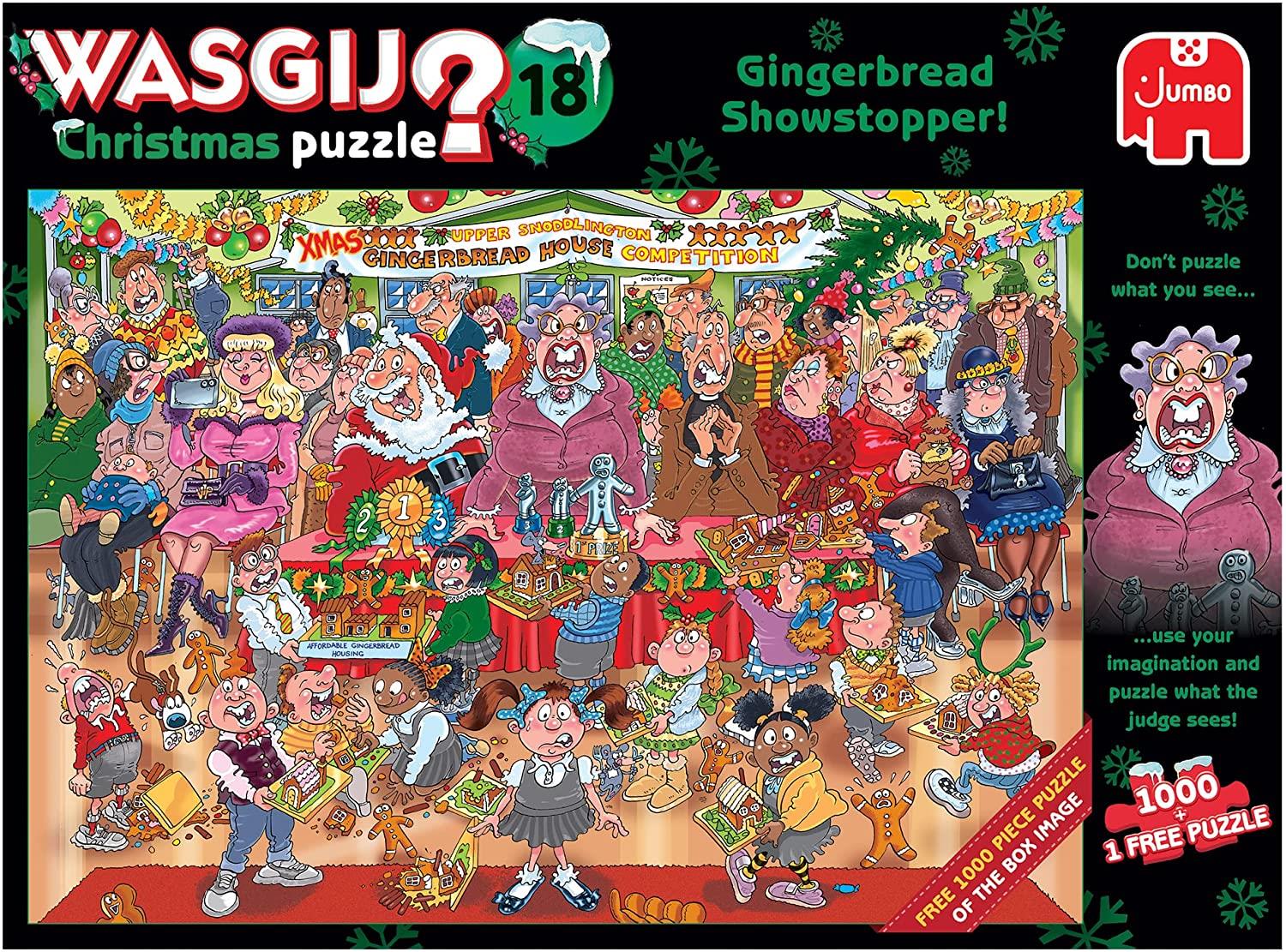 Wasgij Christmas 18 Gingerbread Showstopper Jigsaw Puzzle (2 x 1000 Pieces)
