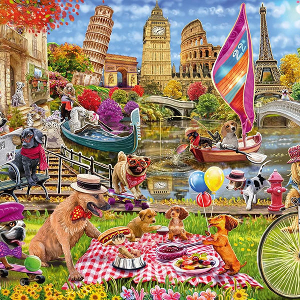 Schmidt Steve Sundram Dog Mania Jigsaw Puzzle (1000 Pieces)