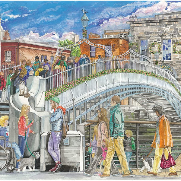 Gibsons Ha'penny Bridge Jigsaw Puzzle (1000 Pieces)