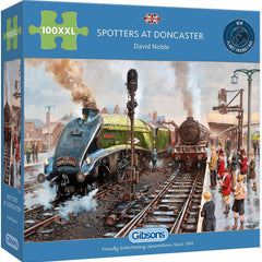 Gibsons Spotters at Doncaster Jigsaw Puzzle (100 XXL Pieces)