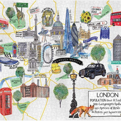 Galison London Map Jigsaw Puzzle (1000 Pieces)