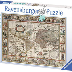 Ravensburger Map Of The World From 1650 Jigsaw Puzzle (2000 Pieces)
