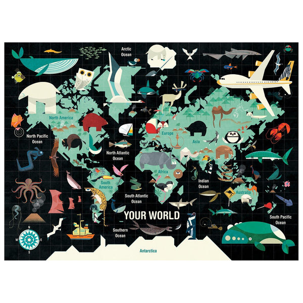 Galison Your World Jigsaw Puzzle (1000 Pieces)