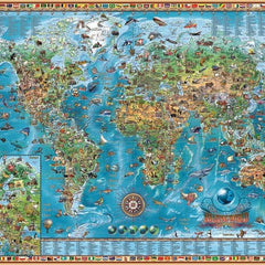 Heye Amazing World, Map Art Jigsaw Puzzle (2000 Pieces)