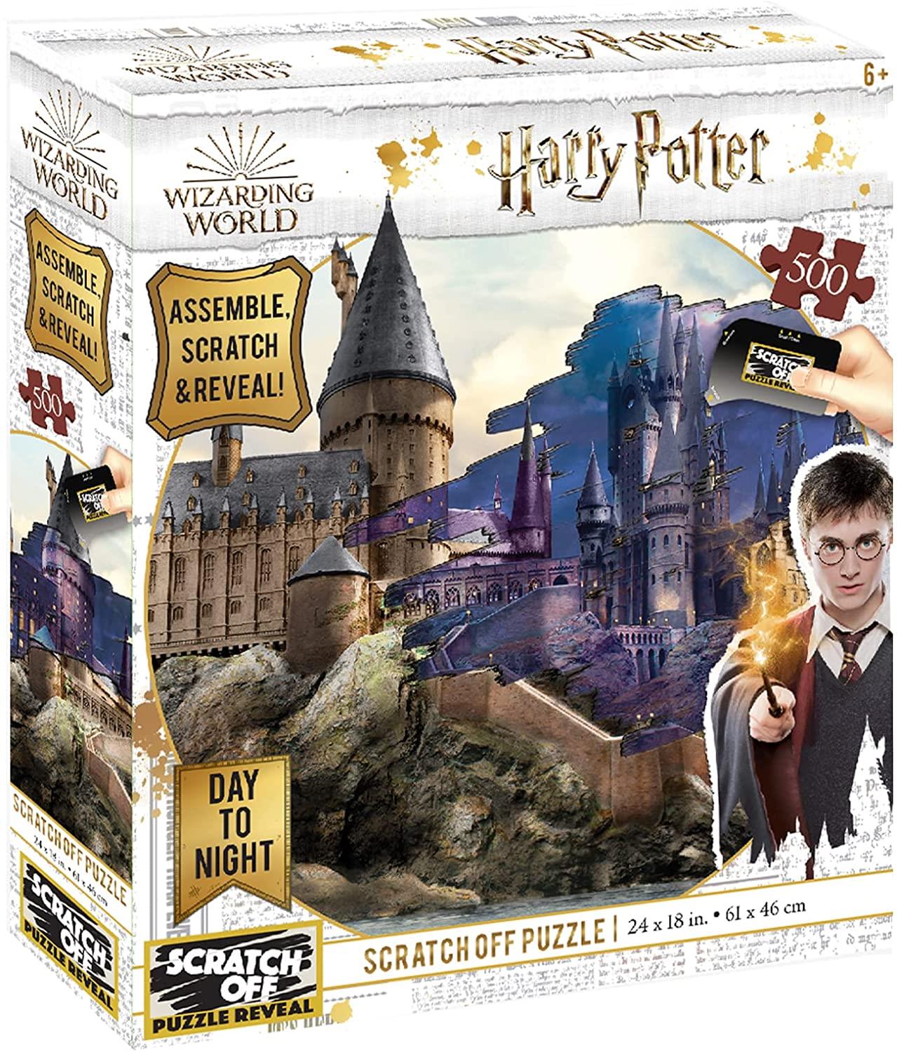 Harry Potter: Hogwarts Day to Night Scratch Off  Jigsaw Puzzle (500 Pieces)