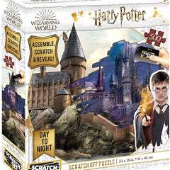 Harry Potter: Hogwarts Day to Night Scratch Off  Jigsaw Puzzle (500 Pieces)