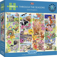 Gibsons Through the Seasons Jigsaw Puzzle (500 XL Extra Large Pieces)