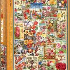 Eurographics Flowers Seed Catalogue Jigsaw Puzzle (1000 Pieces)
